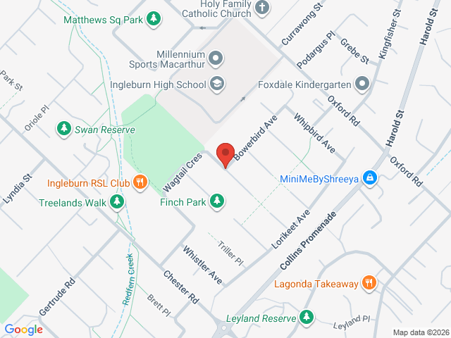 Map showing event location