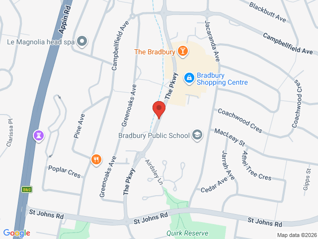 Map showing event location