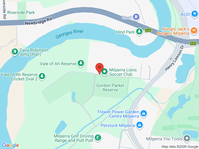 Map showing event location