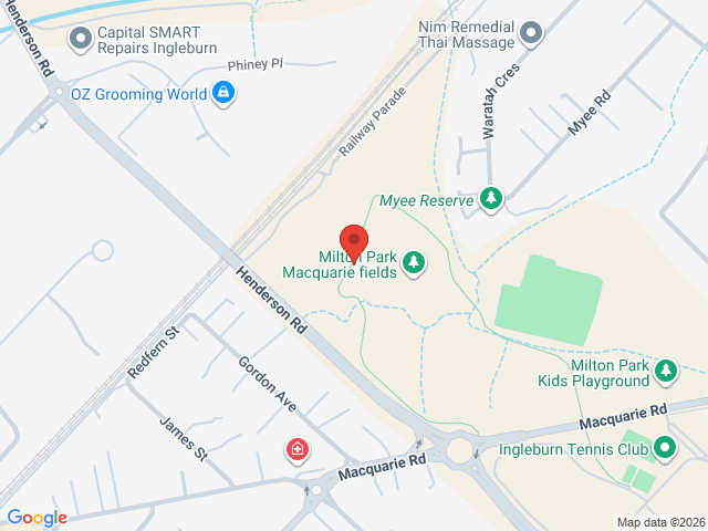 Map showing event location